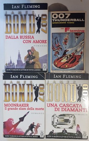 007 James Bond 4 volumi (Thunderball/Dalla russia con amore /Moonraker …