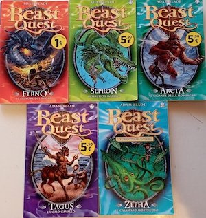 Beast Quest 1/2/3/4/7 (Titoli visibili in foto e nelle note)