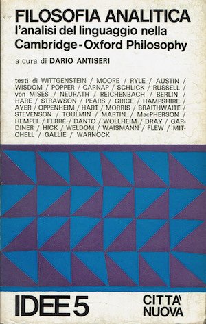 Filosofia Analitica. L'analisi del linguaggio nella Cambridge - Oxford Philosophy