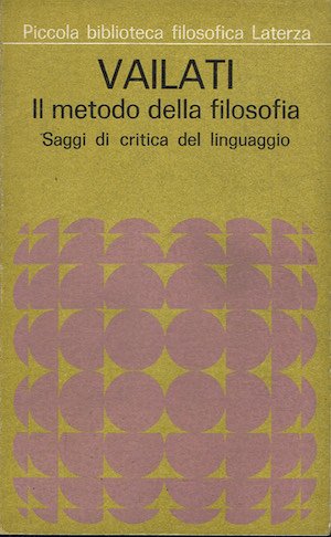 Il metodo della filosofia. Saggi di critica del linguaggio | Immagine principale