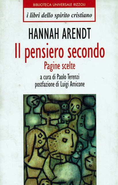 Il pensiero secondo - pagine scelte | Immagine principale