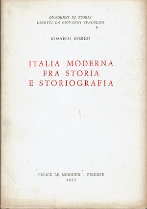 Italia moderna fra storia e storiografia | Immagine principale