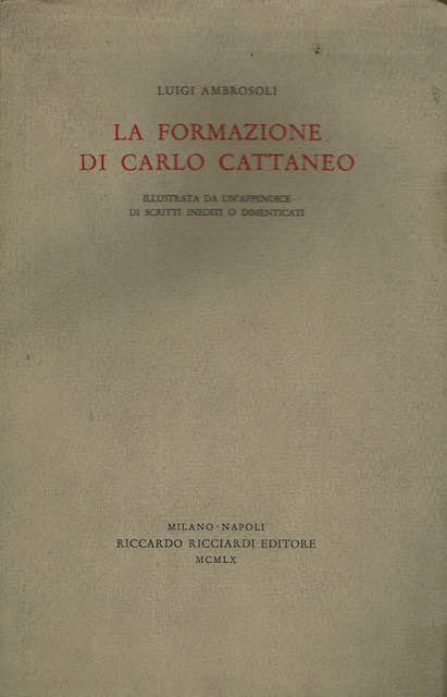 La formazione di Carlo Cattaneo