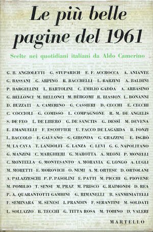 Le piu' belle pagine del 1961 scelte nei quotidiani italiani …