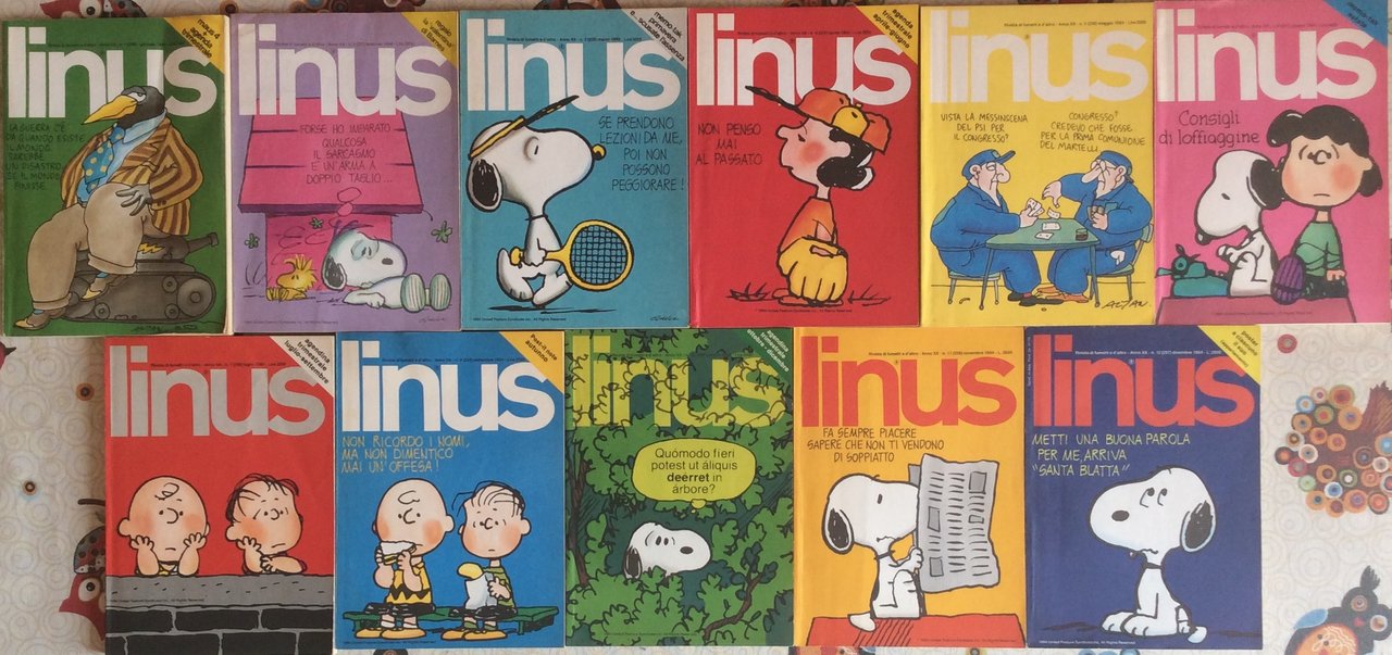 Linus - anno 1984 - 11 numeri - anno XX …