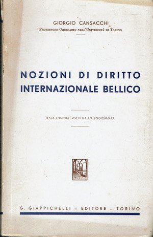 Nozioni di Diritto Internazionale Bellico