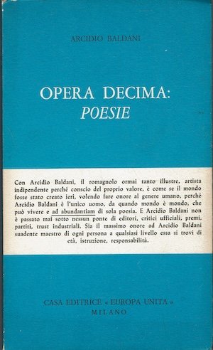 Opera decima: Poesie | Immagine principale