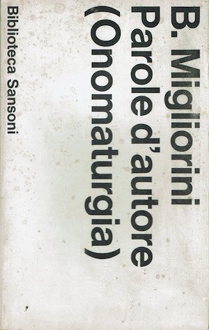 Parole d'autore (Onomatargia)