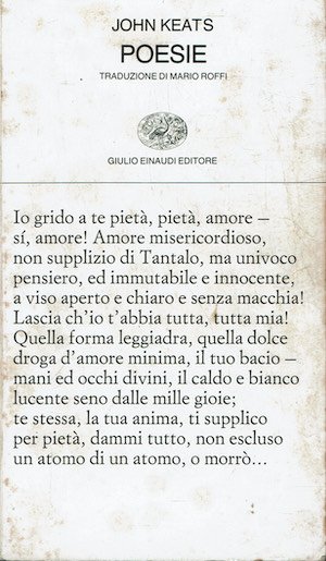 Poesie John keats