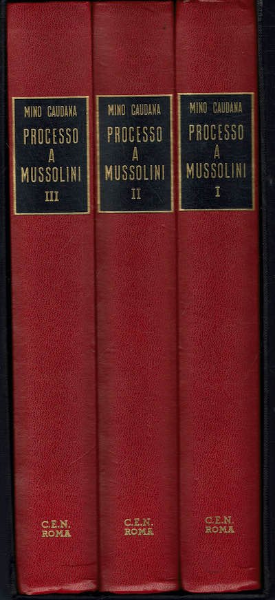Processo a Mussolini 3 volumi con cofanetto.