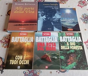 Romano Battaglia : stock di 6 libri (specifiche nelle note)