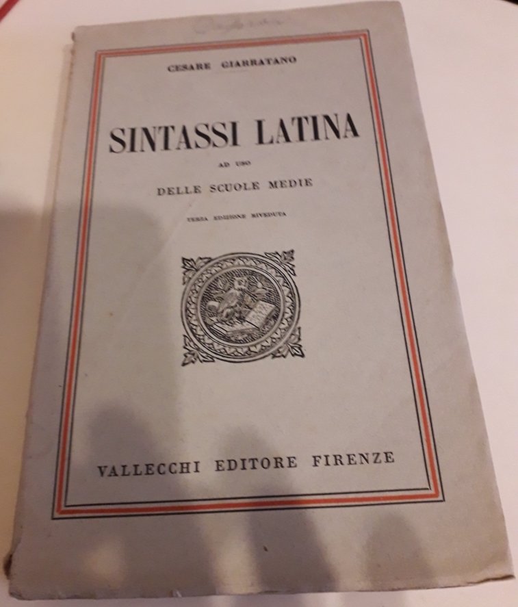 Sintassi latina ad uso delle scuole medie | Immagine principale