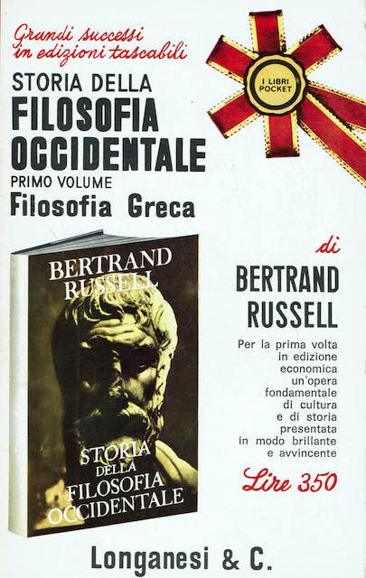 Storia della filosofia occidentale e dei suoi rapporti con le vicende politiche e sociali dall'antichita' ad oggi. Primo volume. Filosofia greca.
