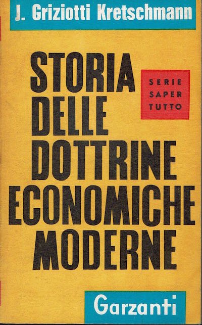 Storia delle dottrine economiche moderne