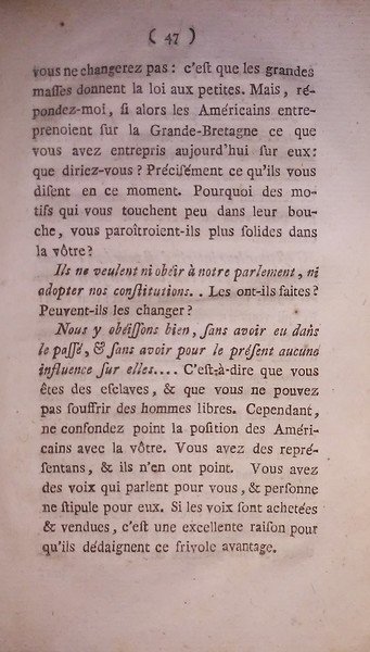 REVOLUTION DE L'AMERIQUE PAR Mr. L'ABBE' RAYNAL