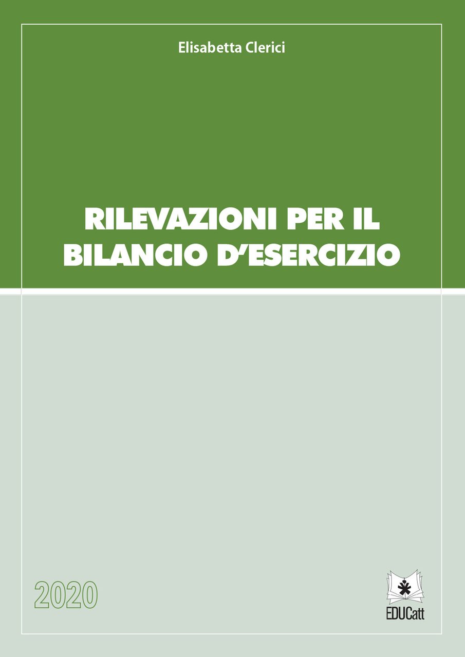 Rilevazioni per il bilancio d'esercizio