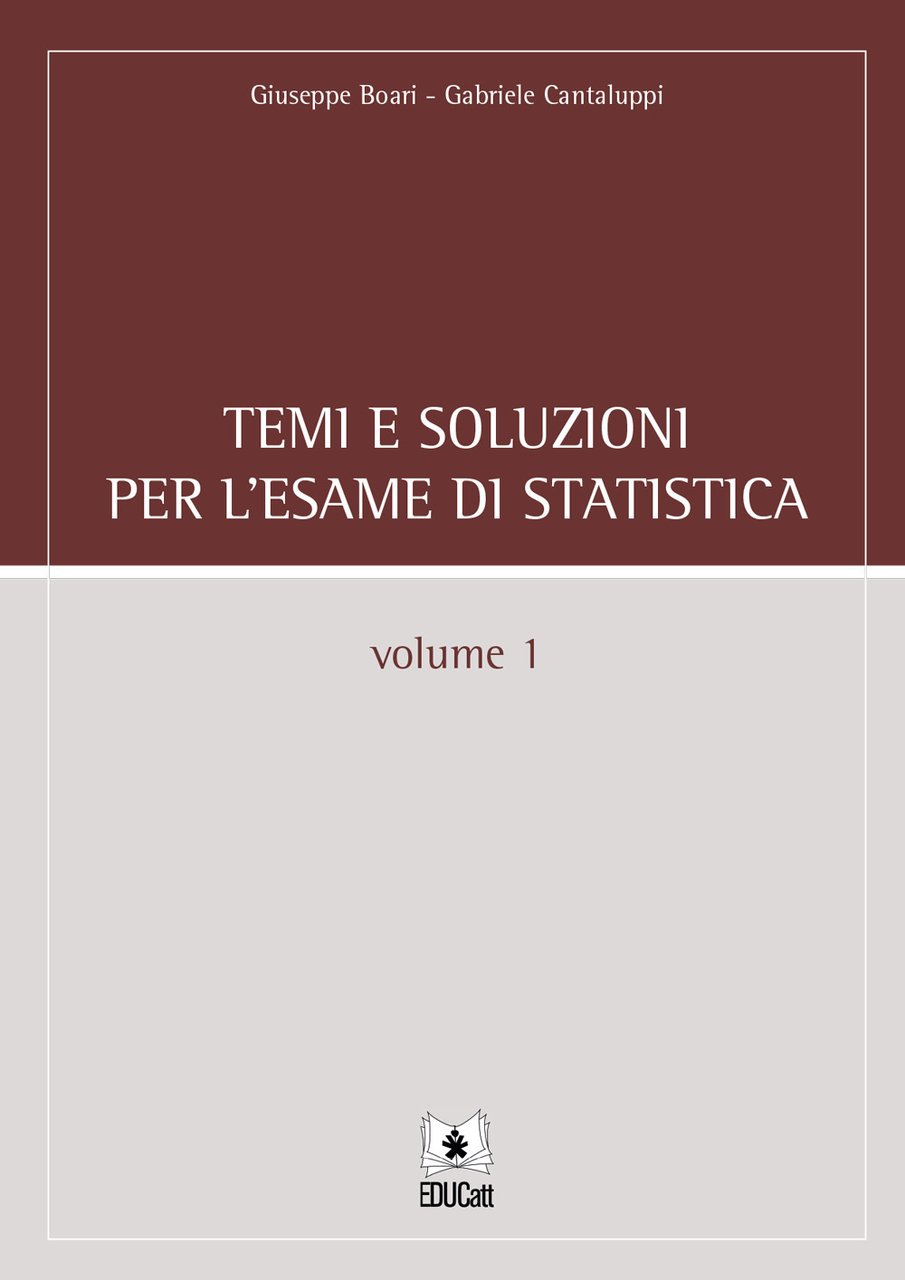 Temi e soluzioni per l'esame di statistica. Vol. 1