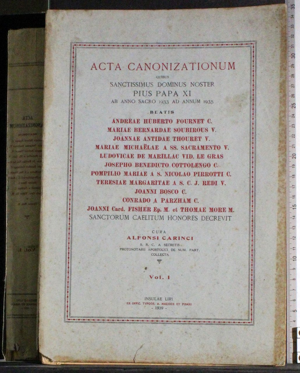 Acta Canonizationum Pius Papa XI