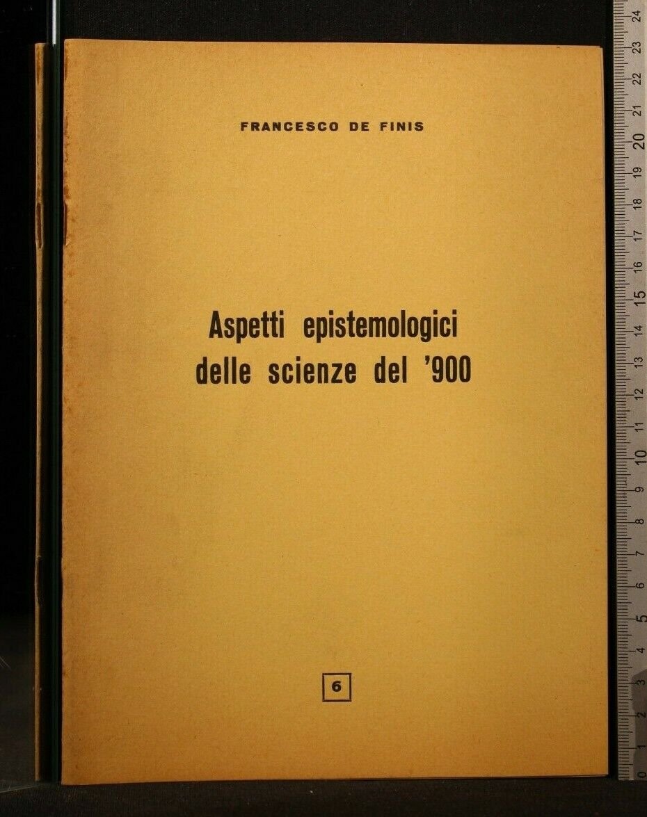 ASPETTI EPISTEMOLOGICI DELLE SCIENZE DEL '900 | Immagine principale