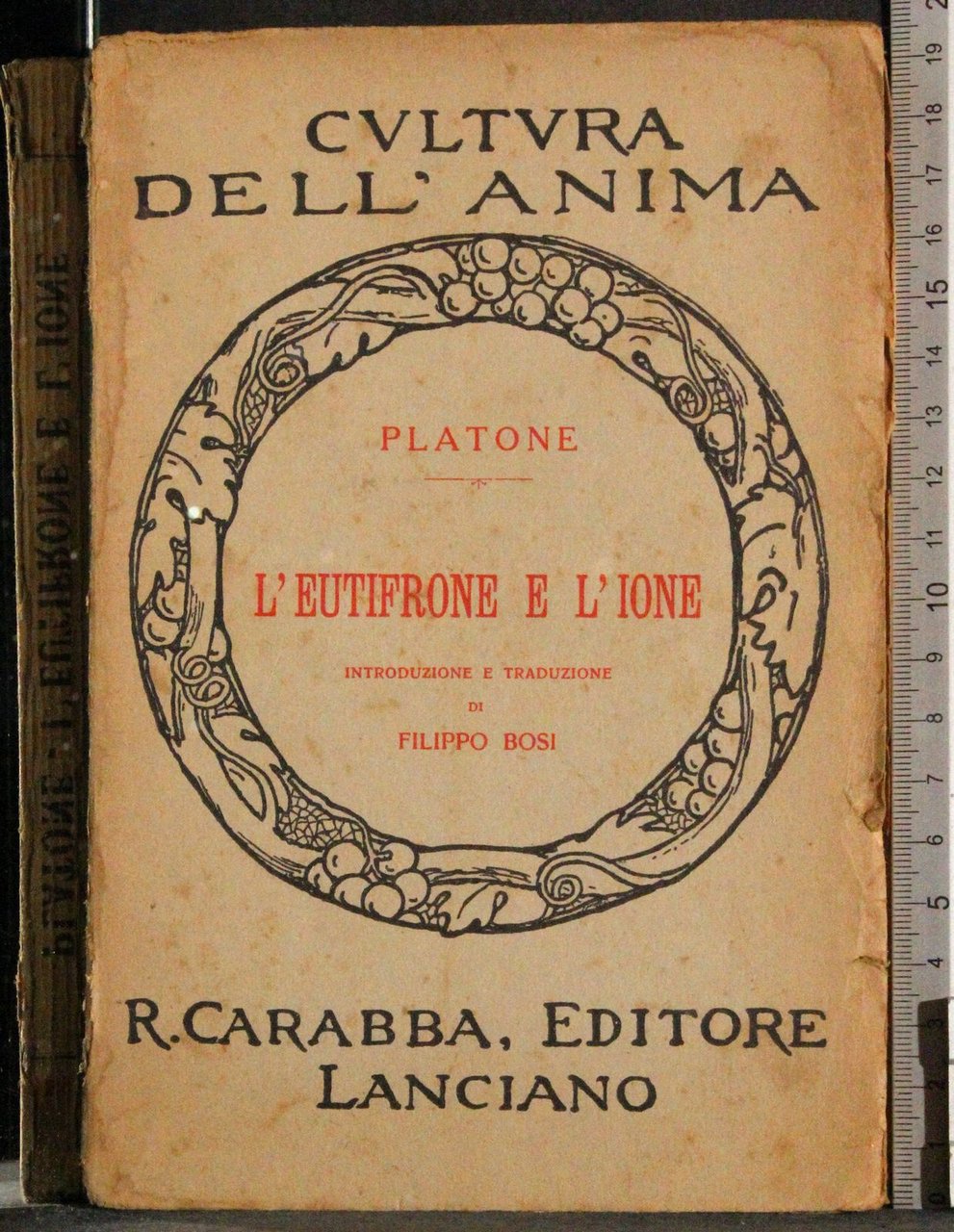 Cultura dell'anima. L'eutifrone e l'ione