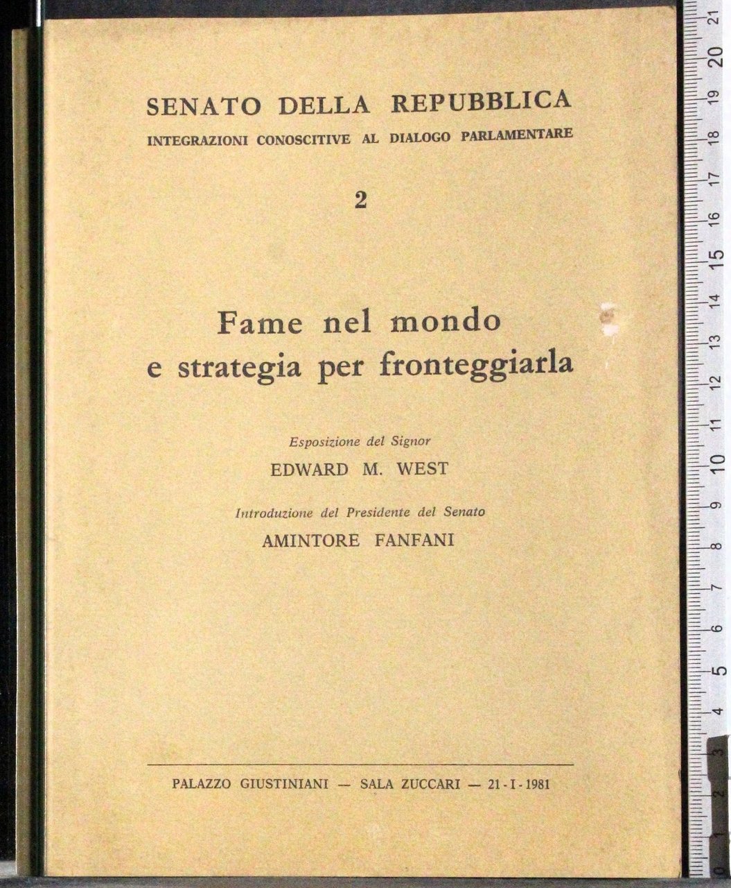 fame nel mondo e strategia per fronteggiarla