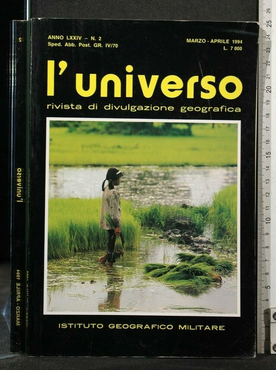 L'UNIVERSO RIVISTA DI DIVULGAZIONE GEOGRAFICA MARZO-APRILE 1994 | Immagine principale