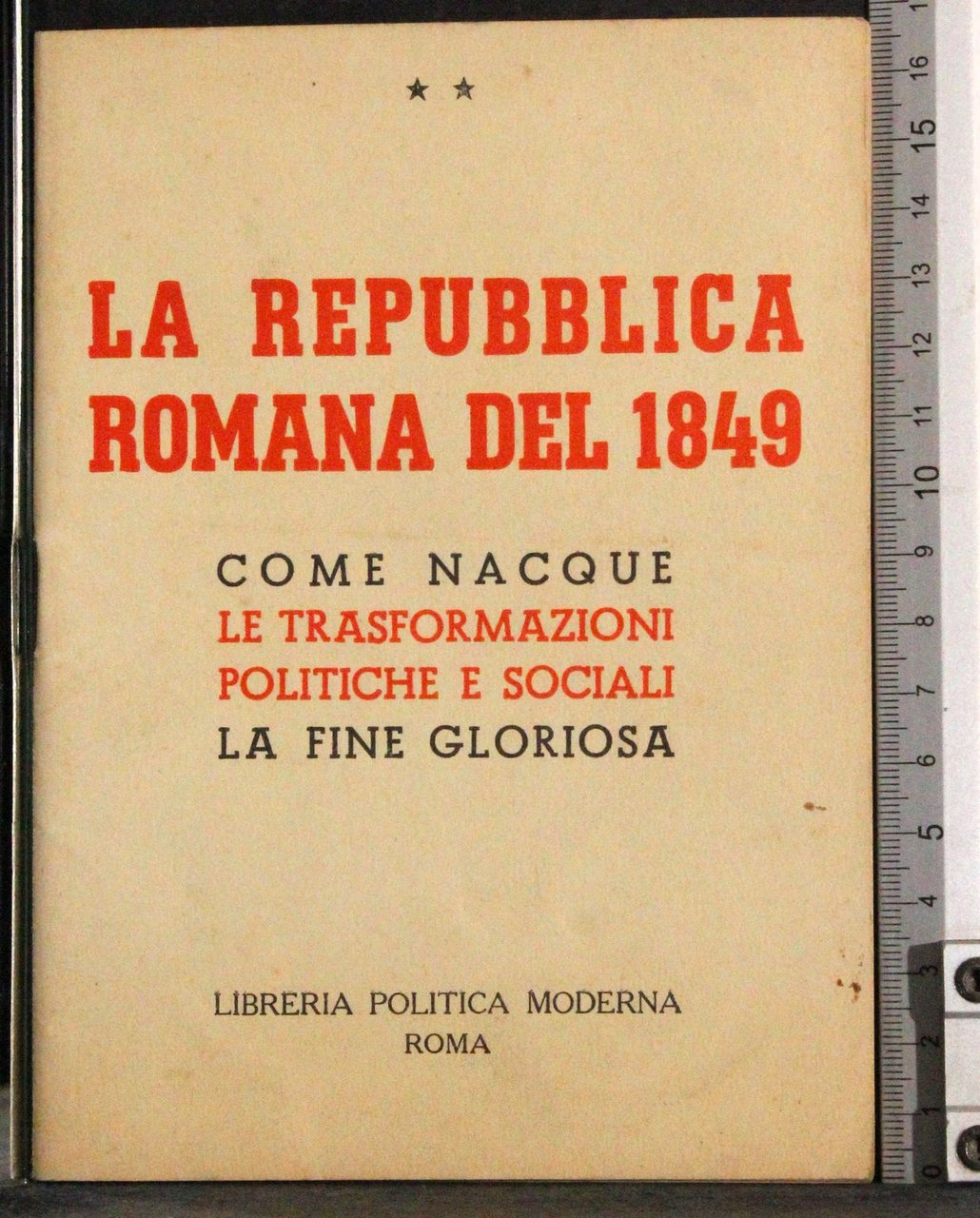 La Repubblica Romana del 1849