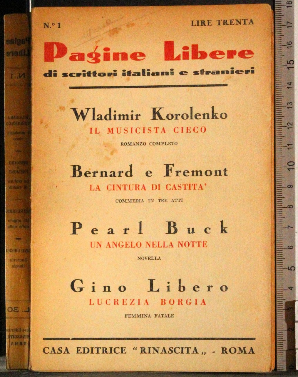 Pagine libere di scrittori italiani e stranieri