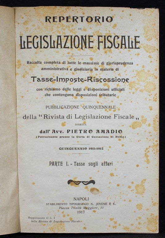 Repertorio di legislazione fiscale | Immagine Gallery 2