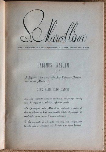 AA. VV. - Santa Marcellina - Istituto delle Marcelline - … | Immagine principale