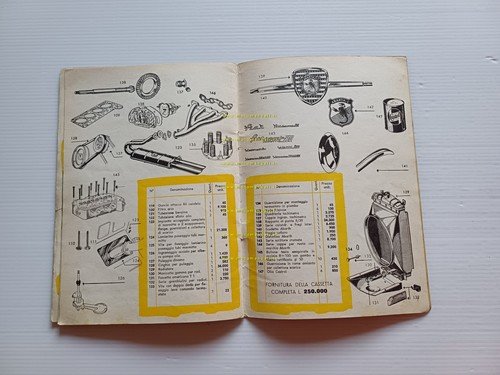 Abarth 750 derivazione Fiat 600 1957 depliant italiano originale