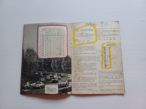 Abarth 750 derivazione Fiat 600 1957 depliant italiano originale