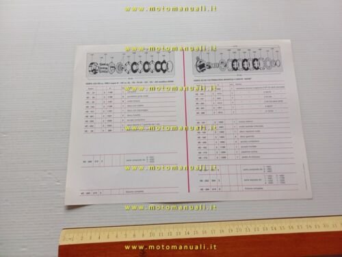 Adige frizioni speciali per Vespa 50-125-150 depliant originale