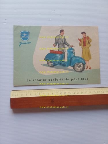 Adler Junior 98 scooter depliant FRANCESE originale