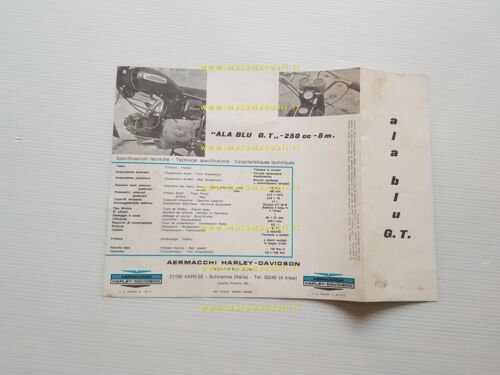 Aermacchi - Harley-Davidson Ala Blu GT 250 depliant originale