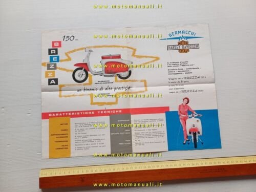 AERMACCHI - HD Brezza 150 scooter 1963 depliant originale italiano