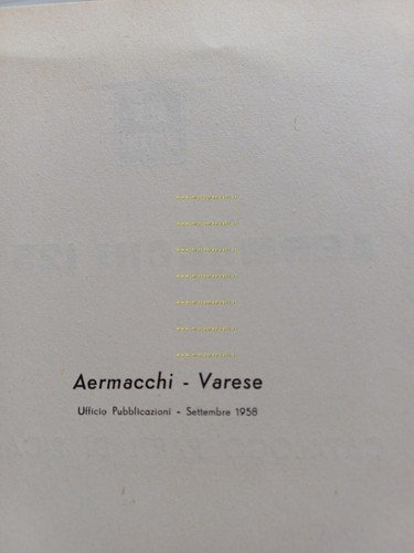 Aermacchi 125 2T 1958 catalogo ricambi originale