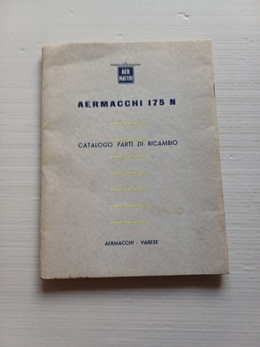 Aermacchi 175 N Ala Bianca 1958 catalogo ricambi originale italiano