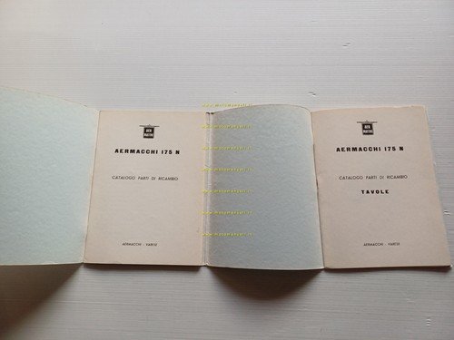 Aermacchi 175 N Ala Bianca 1958 catalogo ricambi originale italiano
