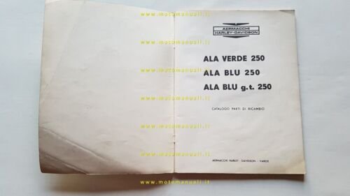 Aermacchi 250 Ala Verde-Blu-GT 1969 catalogo ricambi originale parts catalogue