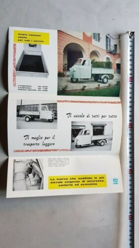 Aermacchi Aermacchino motore 500 Fiat Motocarro 1955 depliant originale brochure