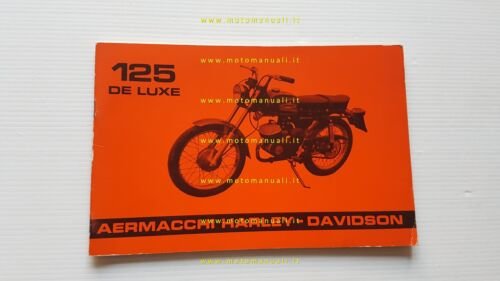 Aermacchi Harley-Davidson 125 De Luxe manuale uso manutenzione ITALIANO original