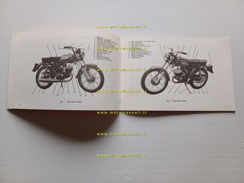 Aermacchi Harley-Davidson 125 De Luxe manuale uso manutenzione ITALIANO original