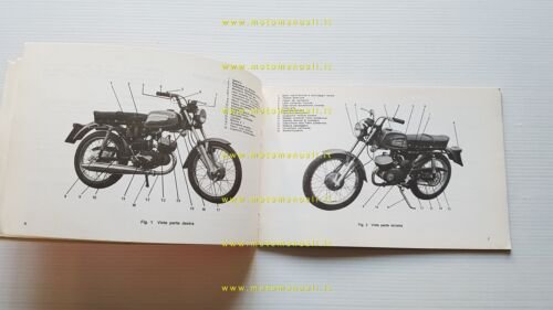 Aermacchi Harley-Davidson 125 De Luxe manuale uso manutenzione ITALIANO original