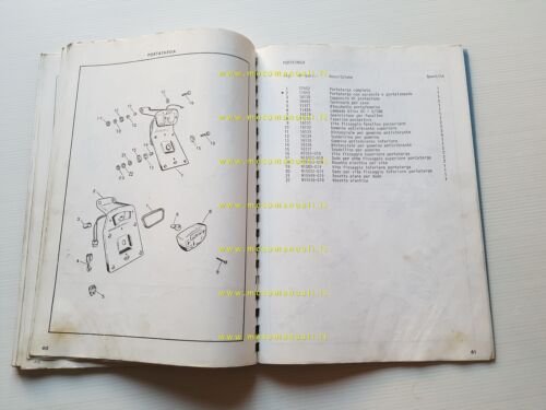 Aermacchi Harley-Davidson 350 GT 1972 catalogo ricambi originale