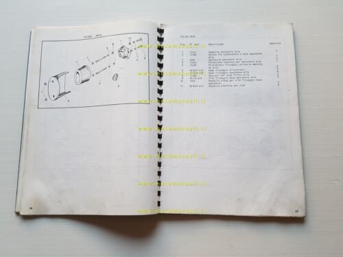 Aermacchi Harley-Davidson 350 GT 1972 catalogo ricambi originale