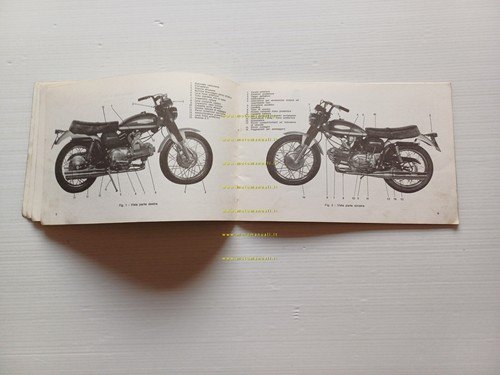 Aermacchi Harley-Davidson 350 GT 1972 manuale uso libretto originale Italiano