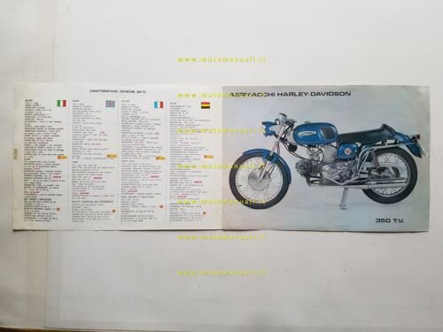 Aermacchi Harley-Davidson 350 TV 1971 depliant originale