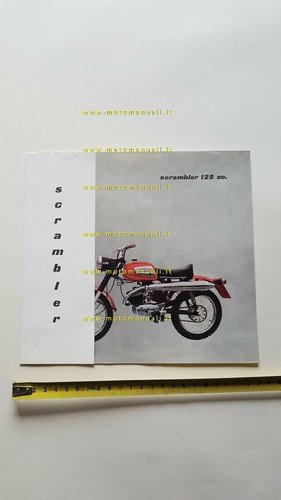 Aermacchi Harley-Davidson Aletta Scrambler 125 1969 depliant originale italiano