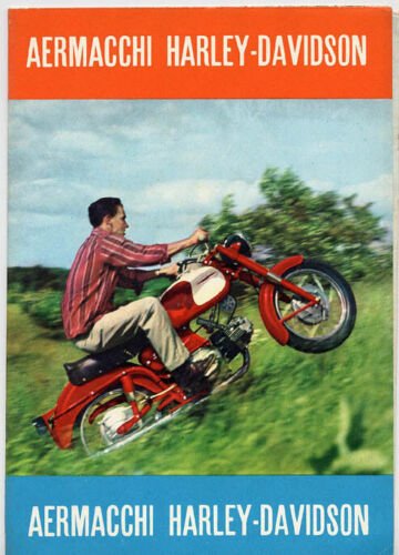 Aermacchi Harley-Davidson produzione moto 1960 depliant originale brochure